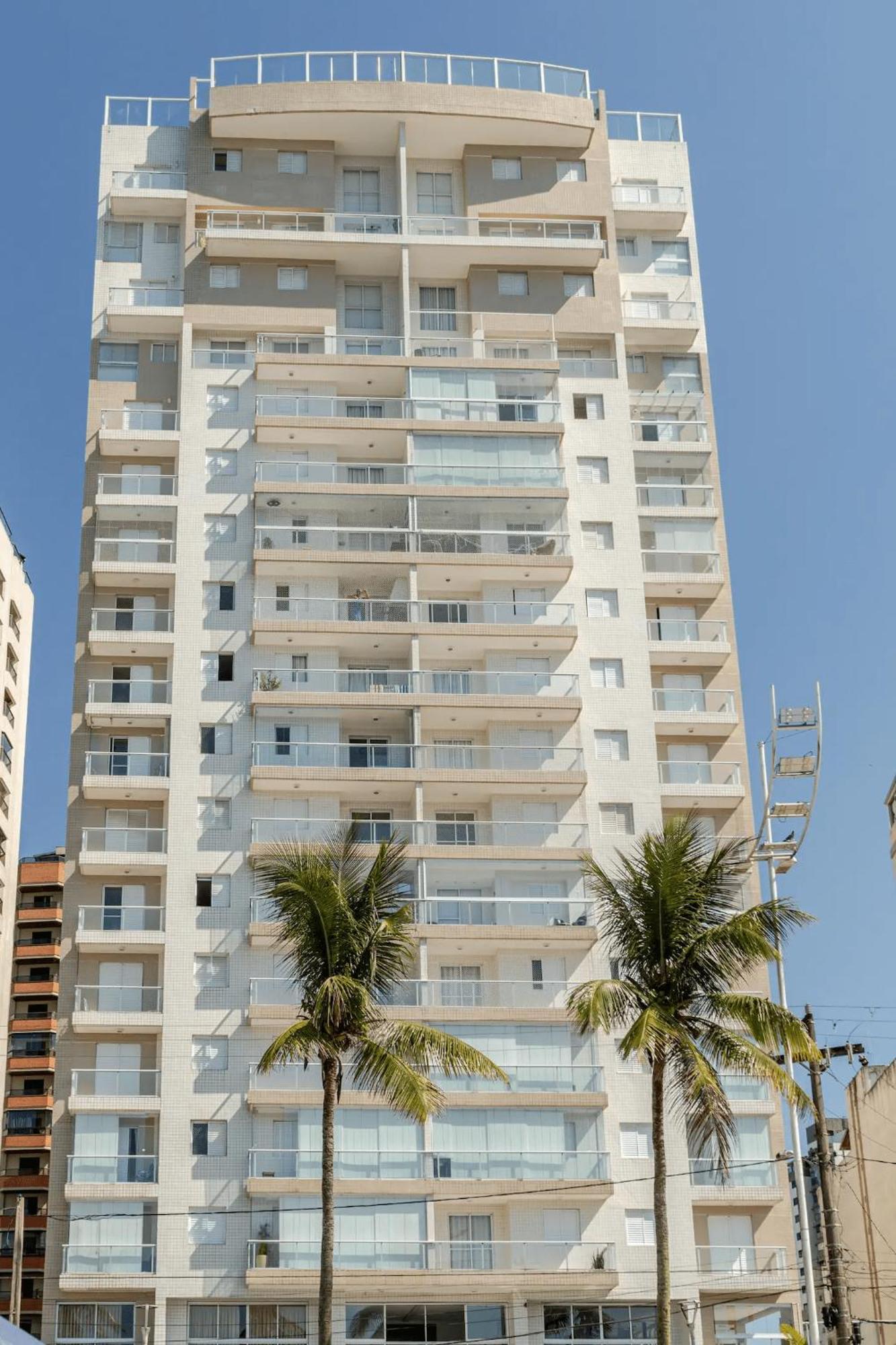 Apto - Predio De Frente Para Praia - Asturias - Guaruja - 2 Vagas Garagem - Wi-Fi E Ar Condicionado Dış mekan fotoğraf